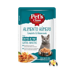 Caja Pouch Pets Class Gato Adulto Frutos del Mar 12 u.