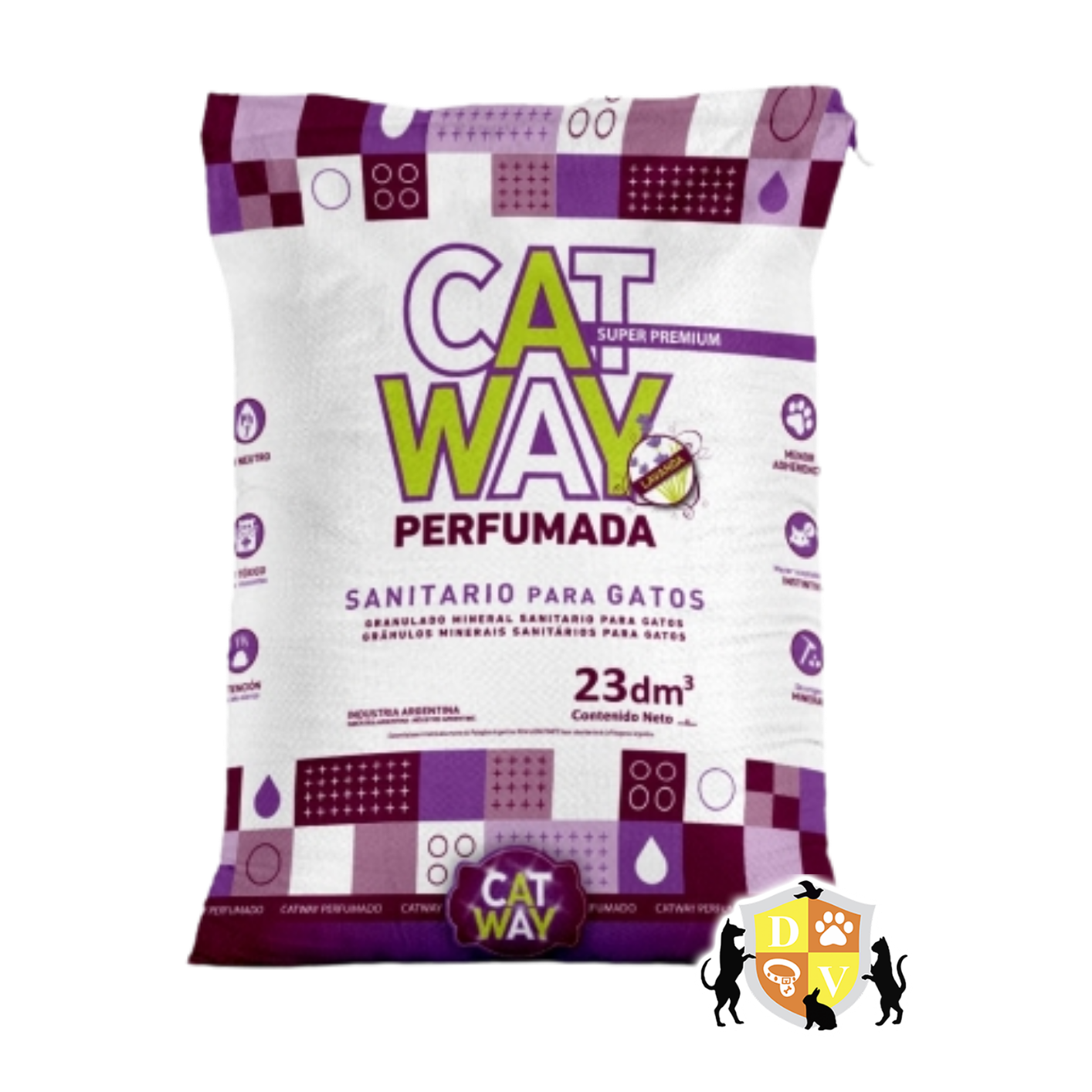 Piedras blancas Cat Way Lavanda 10kg